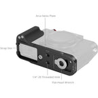 SmallRig 5663 L-förmige Montageplatte mit Silikongriff für FUJIFILM X-T30 / X-T30 II / X-T30 III, Schwarz