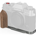 SmallRig 5668 L-förmige Montageplatte mit Holzgriff für FUJIFILM X-T30 / X-T30 II / X-T30 III, Anthrazit-Silber
