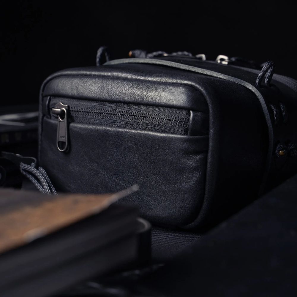 Wotancraft Portable Pouch size L, black leather