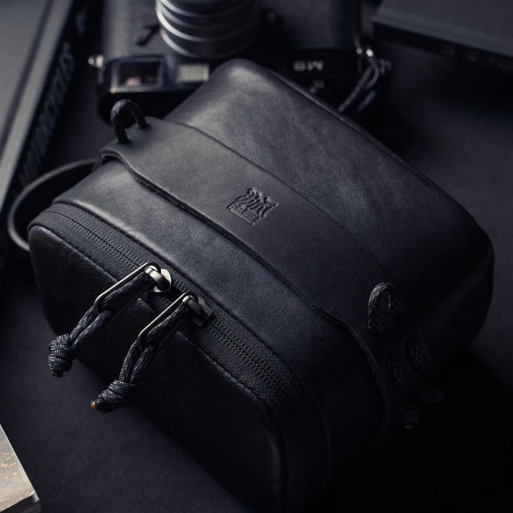 Wotancraft Portable Pouch size L, black leather