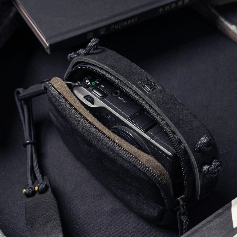 Wotancraft Portable Pouch size S, black leather