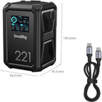 SmallRig 4985 X-Touch Smart Dreifach-Schutz V-Mount Akku X221