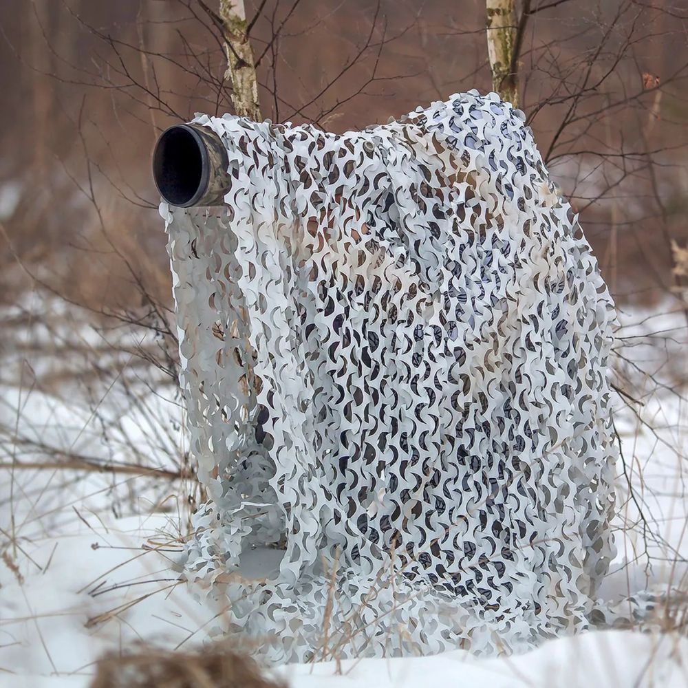 Buteo Photo Gear 3D Leafs Camouflage Net Snow 1.5x3 m