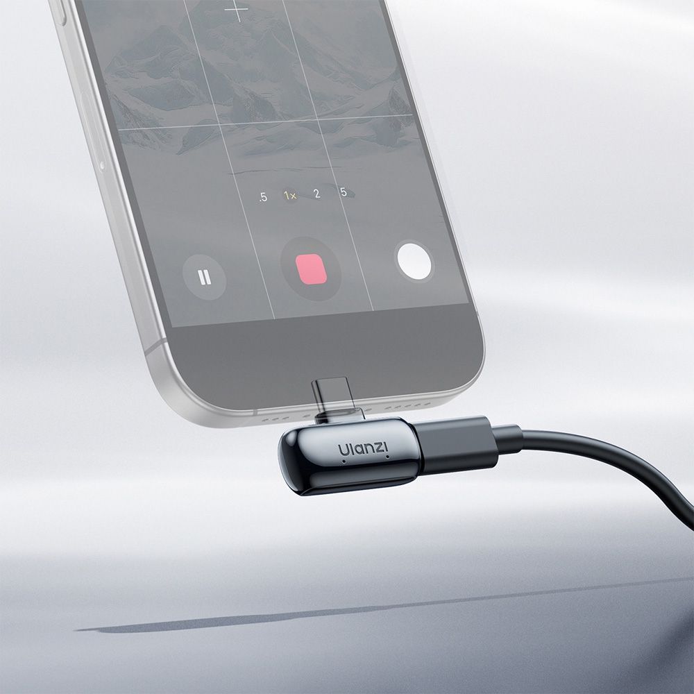 Ulanzi A200 Mini-Mikrofon, kabellos, USB-C – Schwarz/Weiß