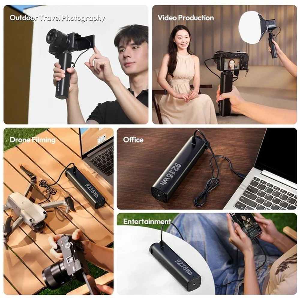 Ulanzi BG5 100W Powerbank Griff 25.000 mAh