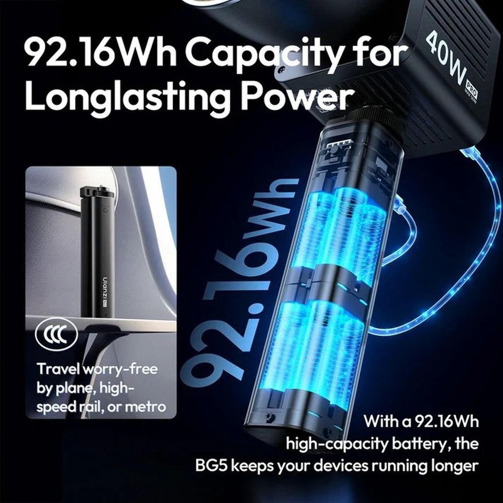 Ulanzi BG5 100W Powerbank Griff 25.000 mAh