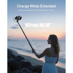 Telesin Power Selfie-Stick 2.0 – 102 cm, 18 W, 5000 mAh