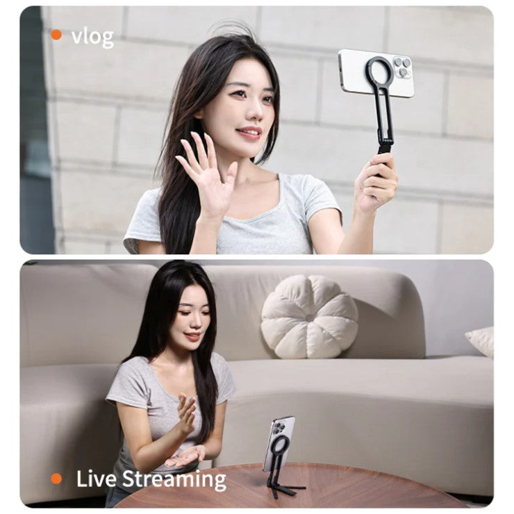 Ulanzi MA30 Mini Smartphone Tripod Magnetic Carabiner Orange