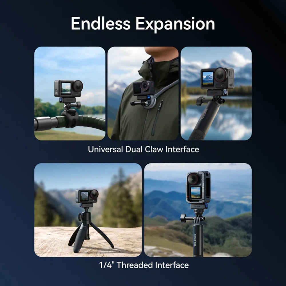 Telesin Schnellwechselhalterung für DJI Osmo Action & Osmo 360