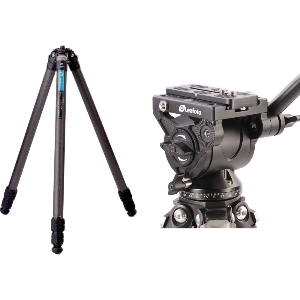 Leofoto Ranger Carbonfaser-Stativ LS-323C mit Videokopf BV-10