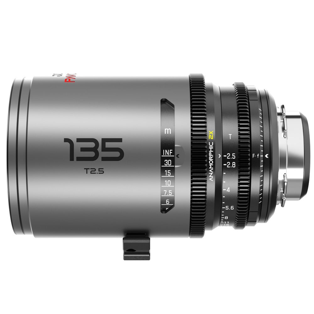 DZOFilm Pavo 2x anamorphotisches Festbrennweitenobjektiv 135mm T2,5 – neutrale Beschichtung – PL- und EF-Anschluss (Meter)
