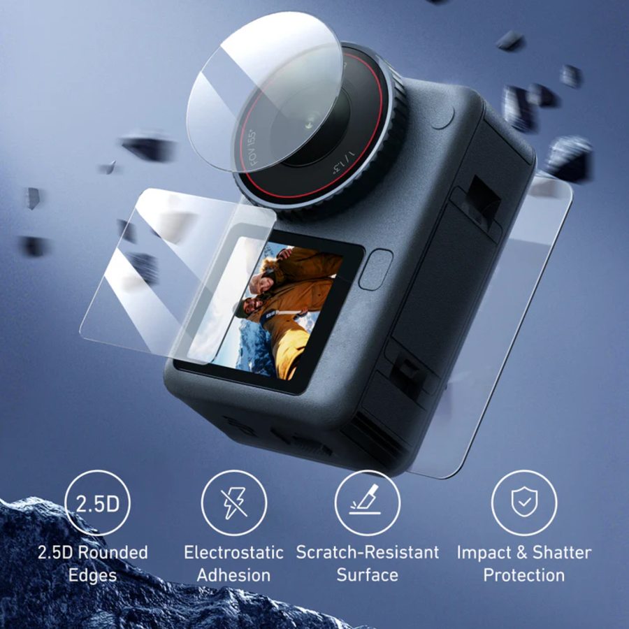 Telesin Displayschutz für DJI Osmo Action 6 - 2 Sets