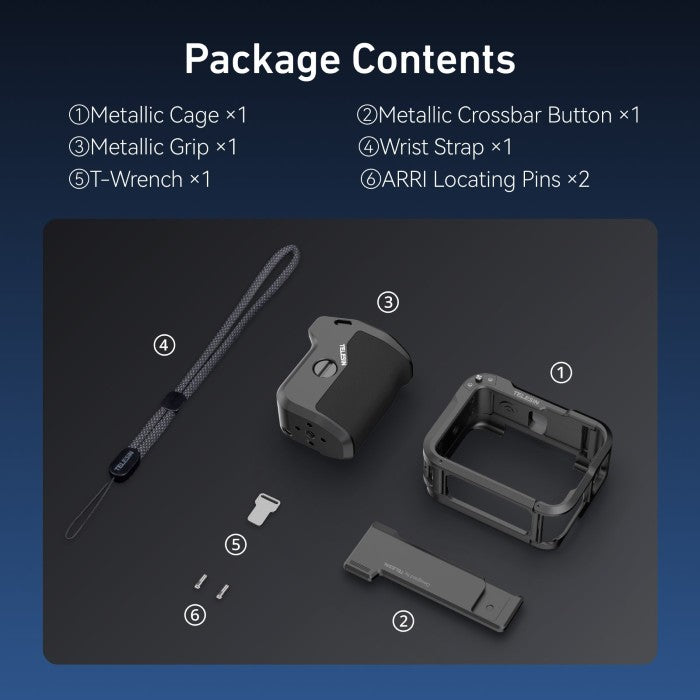 Telesin StreetGrip Kit für Insta360 Ace Pro / Pro 2 mit Cage