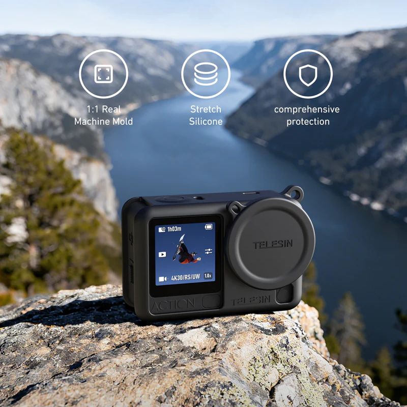 Telesin Silikonhülle + Objektivkappe für DJI Osmo Action 6