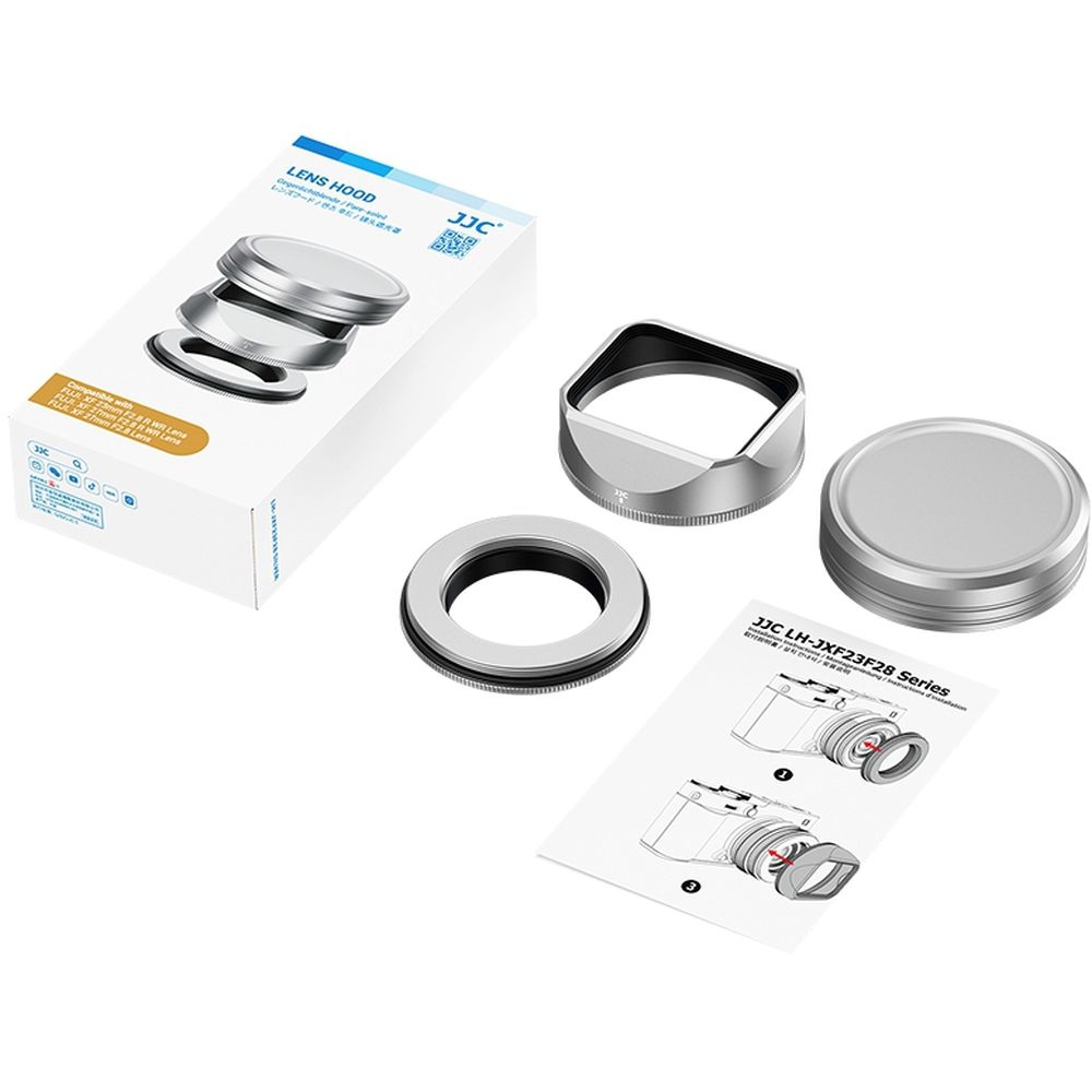 JJC LH-JXF23F28 Silberne Gegenlichtblende