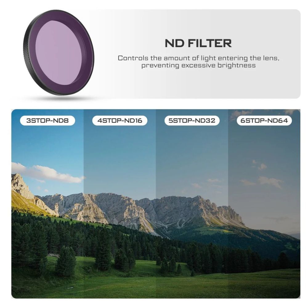 Freewell DJI Osmo Action 5 Pro Filters - Standard Day - 4Pack
