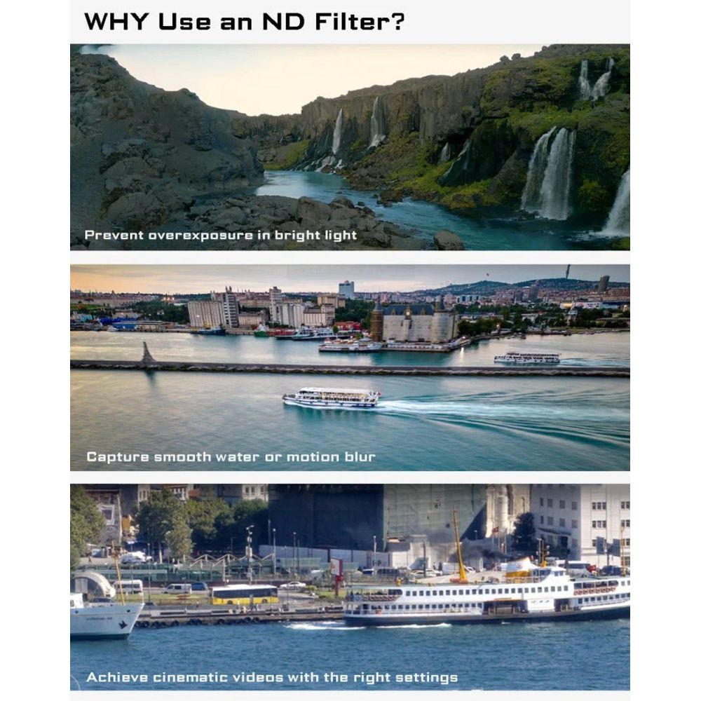 Freewell DJI Osmo Action 5 Pro Filters - Standard Day - 4Pack