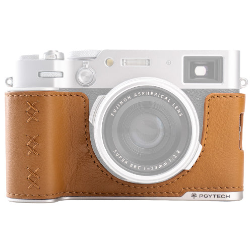 PGYTECH Leather Kamera Schutzhülle für Fujifilm X100VI – Clay Brown