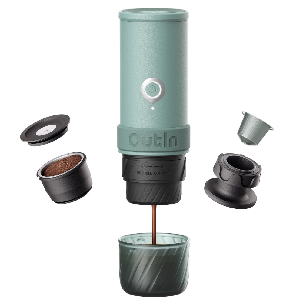 OutIn Mino Portable Espresso Machine – Canyon Green
