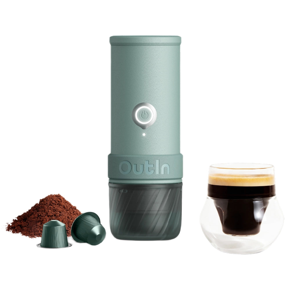 OutIn Mino Portable Espresso Machine – Canyon Green