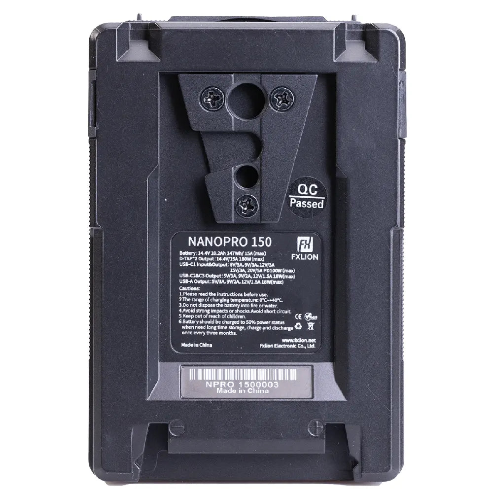 Fxlion Nano Pro V-Mount Battery PD 100W – 147Wh