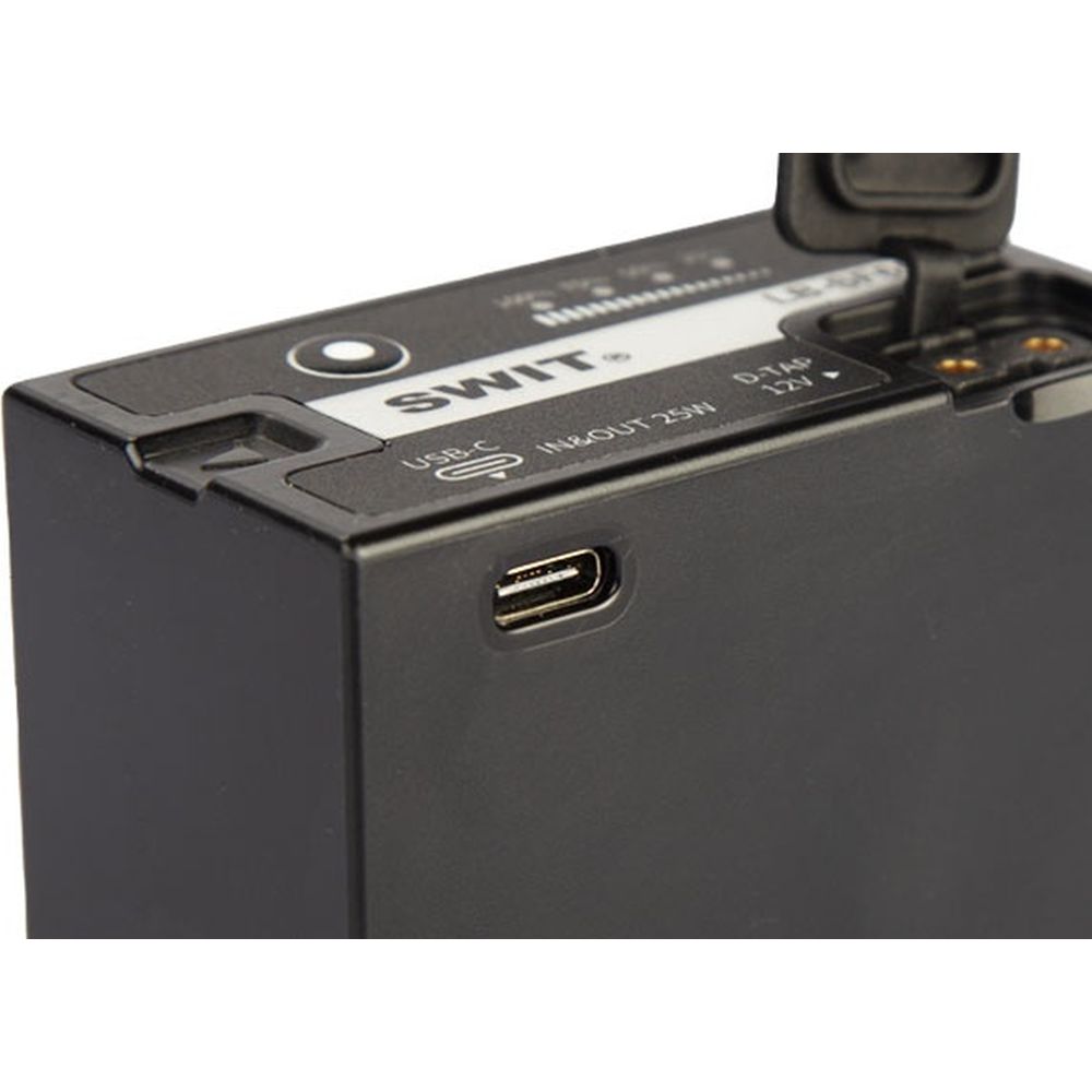 Der SWIT LB-PD65C 65Wh D-Type DV-Akku mit 12V D-Tap und USB-C ist Panasonic-kompatibel.