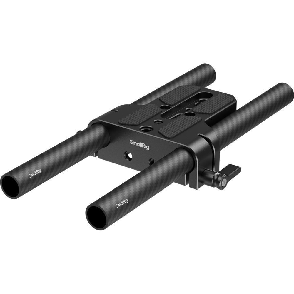 SmallRig 5609 Bodenmontageplatte mit doppelter 15-mm-Stangenklemme