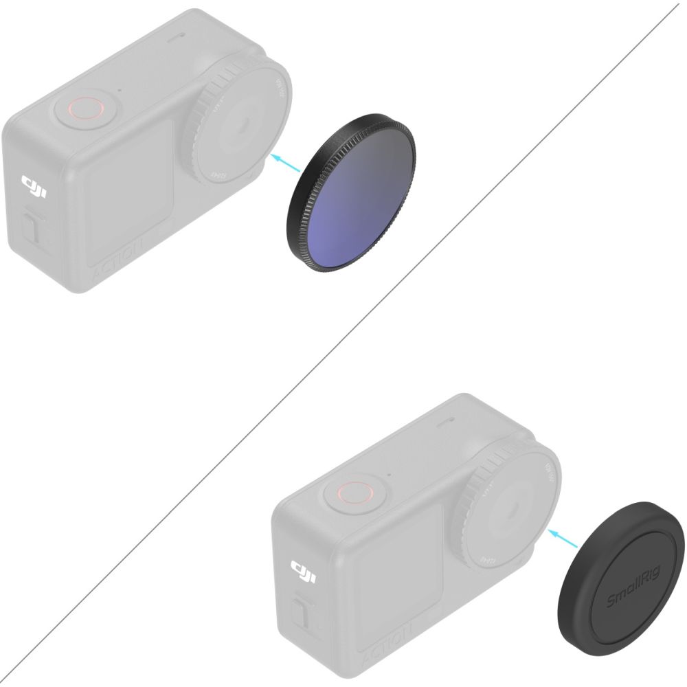 SmallRig 6086 1/4 Effekt Schwarznebelfilter für DJI Osmo Action 6