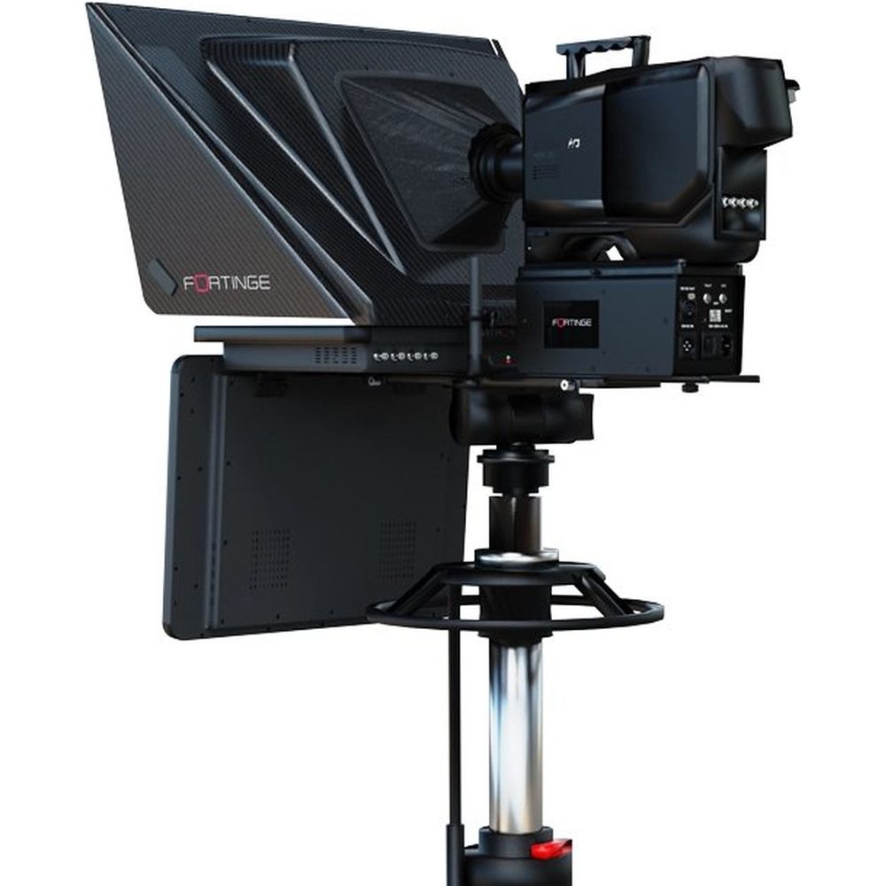 Fortinge VEGA 17 inch carbon hood teleprompter system for eng / studio cameras