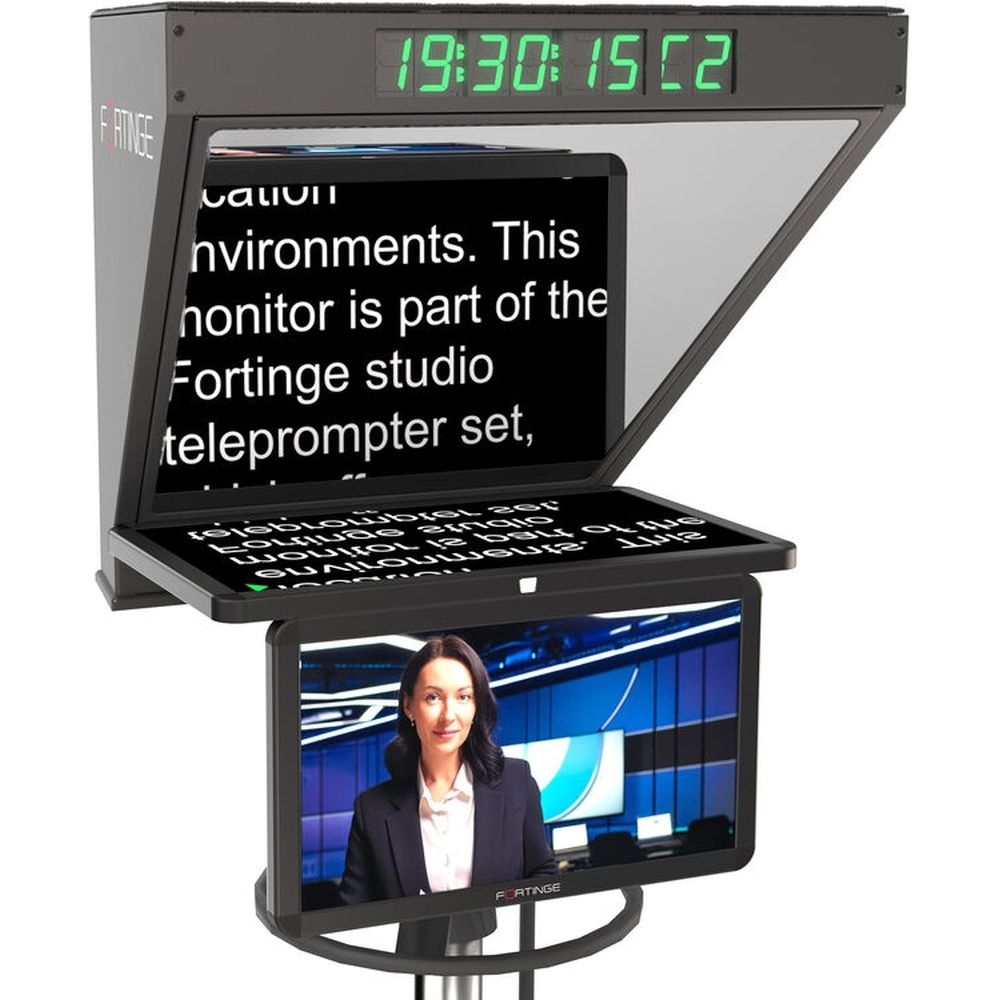Fortinge ROBO 21-HB 21 inch high brightness studio teleprompter for ptz cameras