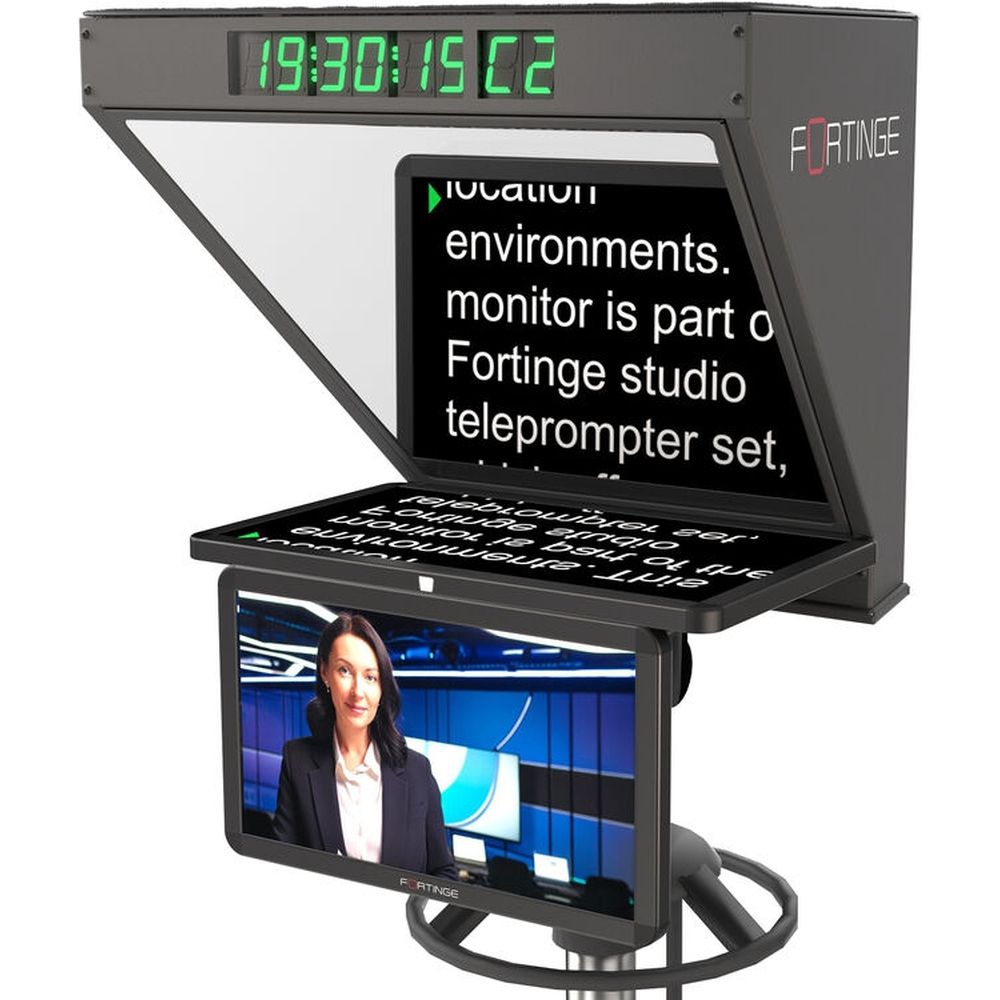 Fortinge ROBO 21-HB 21 inch high brightness studio teleprompter for ptz cameras