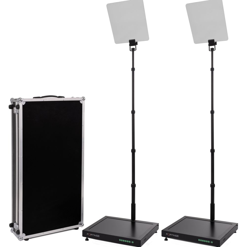 Fortinge PROC 15-D-HB 15 inch high brightness dual conference stage teleprompter