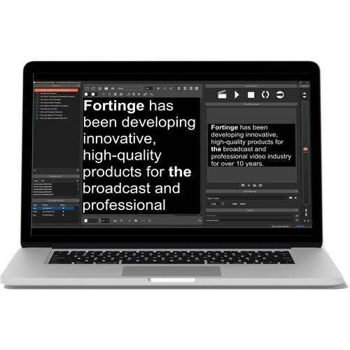 Fortinge ForPrompt Studio News Teleprompter Software - Download Version