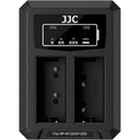 JJC Fuji DCH-W126TC USB-C Doppel-Akkuladegerät (für Fuji NP-W126 Akku)
