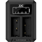 JJC Fuji DCH-W126TC USB-C Doppel-Akkuladegerät (für Fuji NP-W126 Akku)