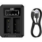 JJC Fuji DCH-W126TC USB-C Doppel-Akkuladegerät (für Fuji NP-W126 Akku)