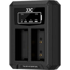 JJC Fuji DCH-W126TC USB-C Doppel-Akkuladegerät (für Fuji NP-W126 Akku)