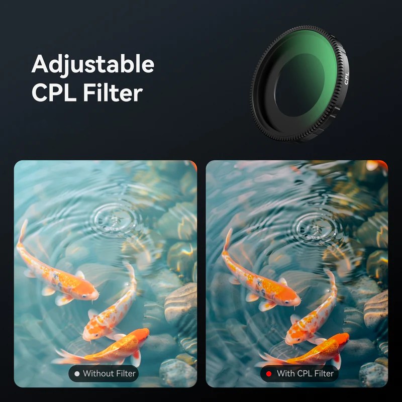 Telesin CPL+/ND8/16/32 Filter Kit für DJI Osmo Nano