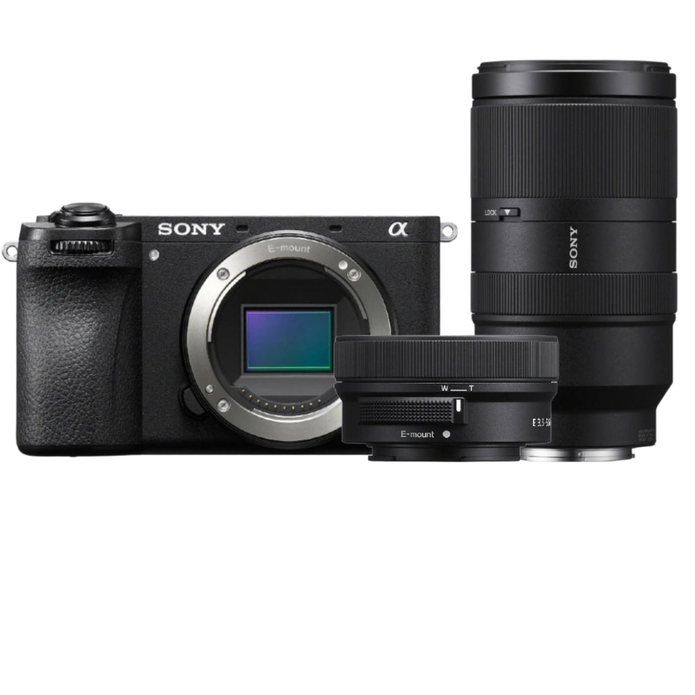 Sony A6700 + 16-50mm f/3.5-5.6 OSS II + 70-350mm f/4.5-6.3 G OSS