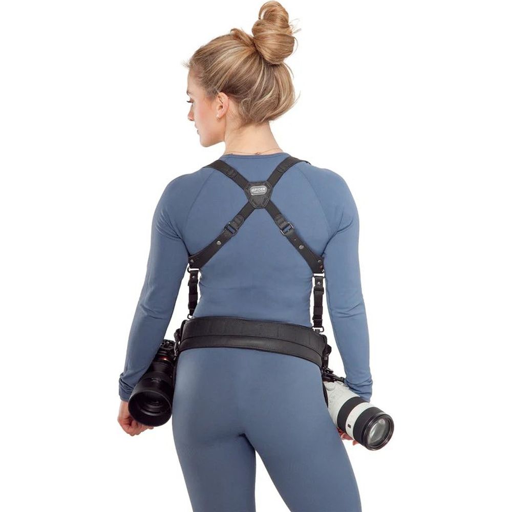 Spider SpiderPro Dual Shoulder Harness V3, Black