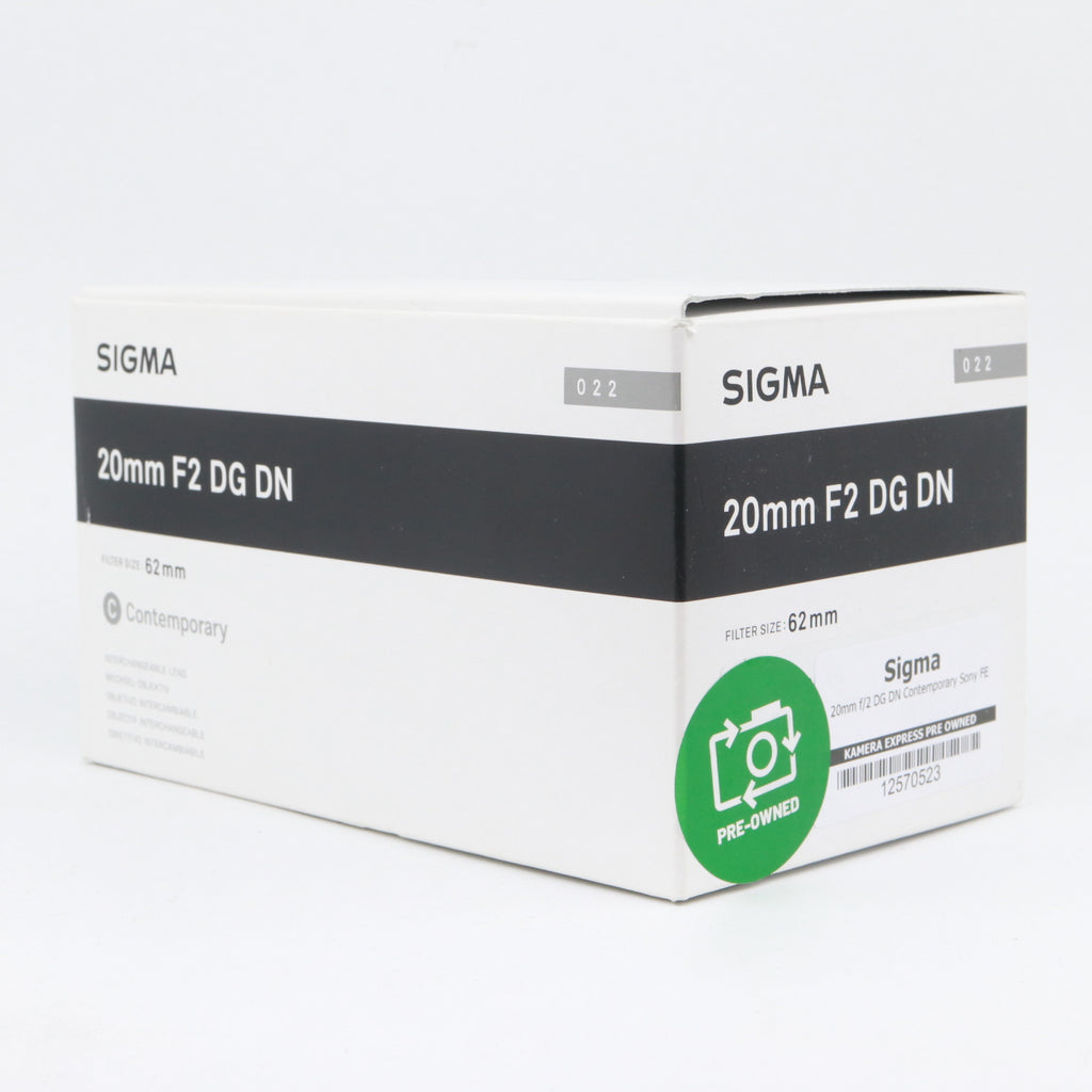 Sigma 20mm f/2 DG DN Contemporary Sony FE gebraucht