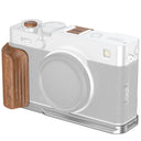 SmallRig 5984 L-Shaped Mount Plate mit Wooden Handle für FUJIFILM X-E5, Rosewood / Silver