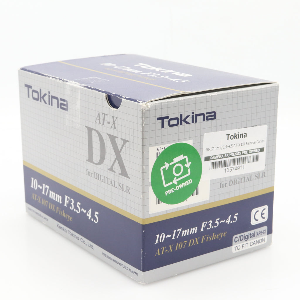 Tokina 10-17mm f/3.5-4.5 AT-X DX Fisheye Canon used