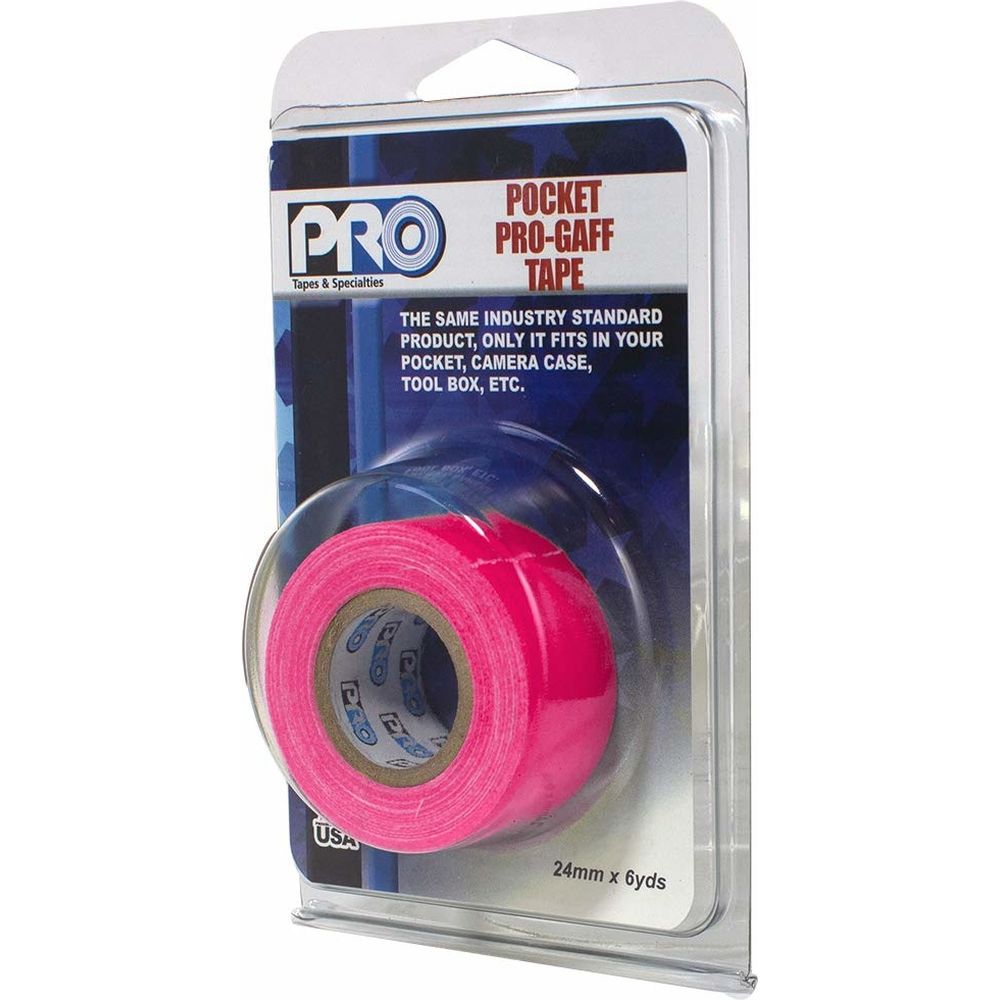 Pro Tapes Pro Gaff Pro Pocket 24mm x 5,4 m Fluoreszierendes Pink