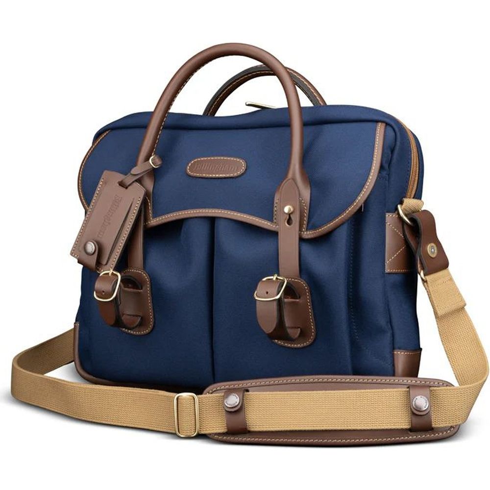 Billingham Thomas Aktentasche Navy Fibrenyte/Schokolade