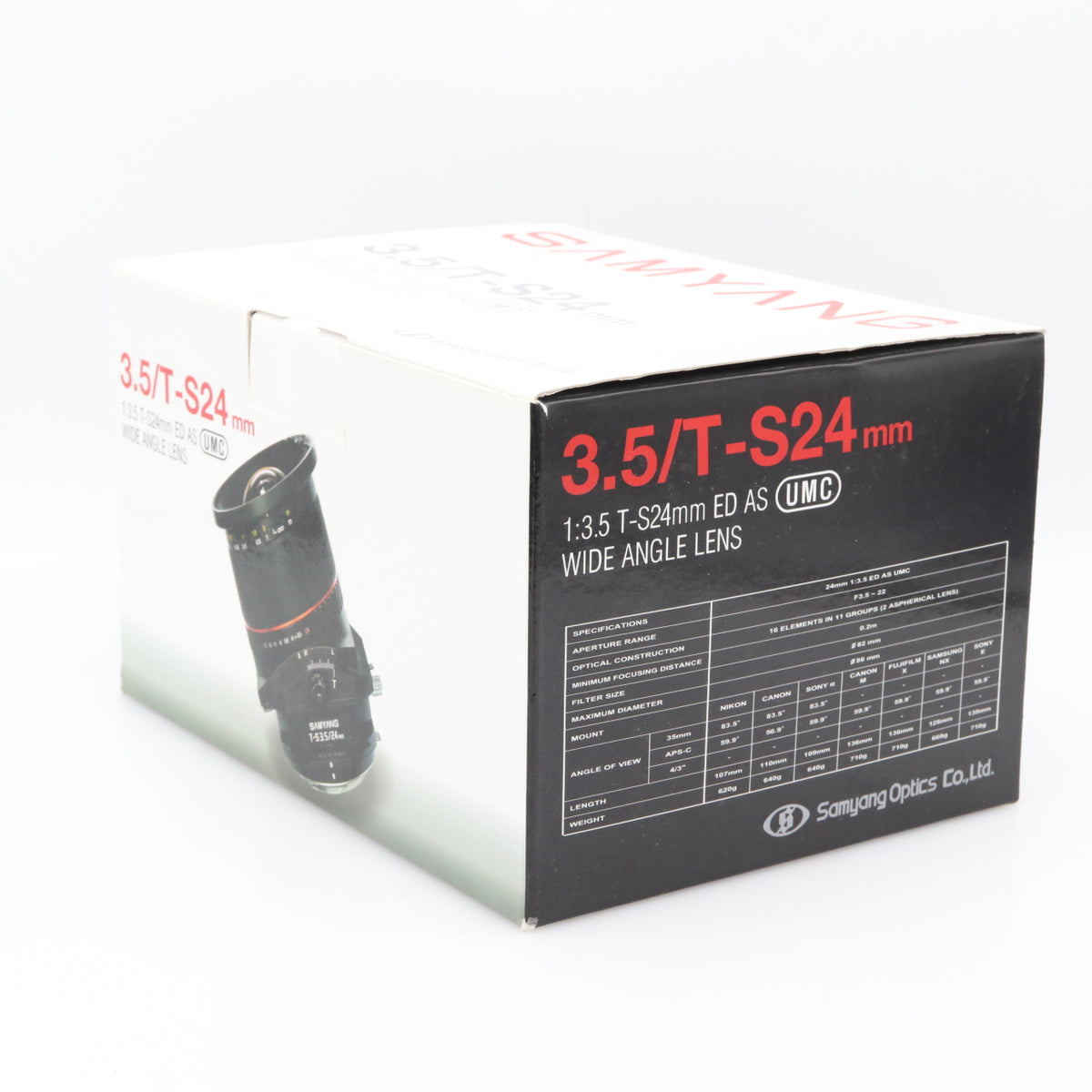 Samyang T-S 24mm f/3.5 ED AS UMC Tilt/Shift Canon used