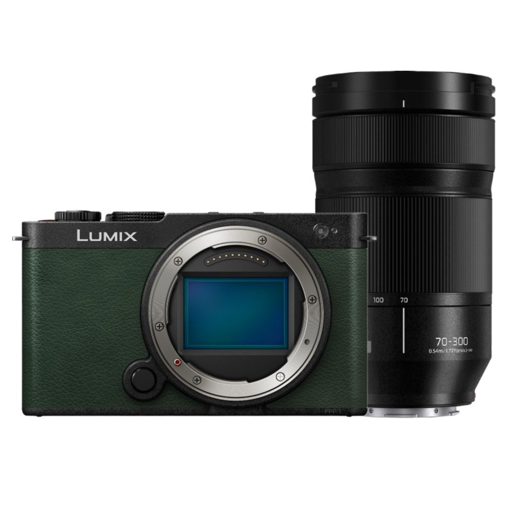 Panasonic LUMIX S9 Gehäuse Dark Olive + LUMIX L-mount S 70-300mm f/4.5-5.6 Macro OIS