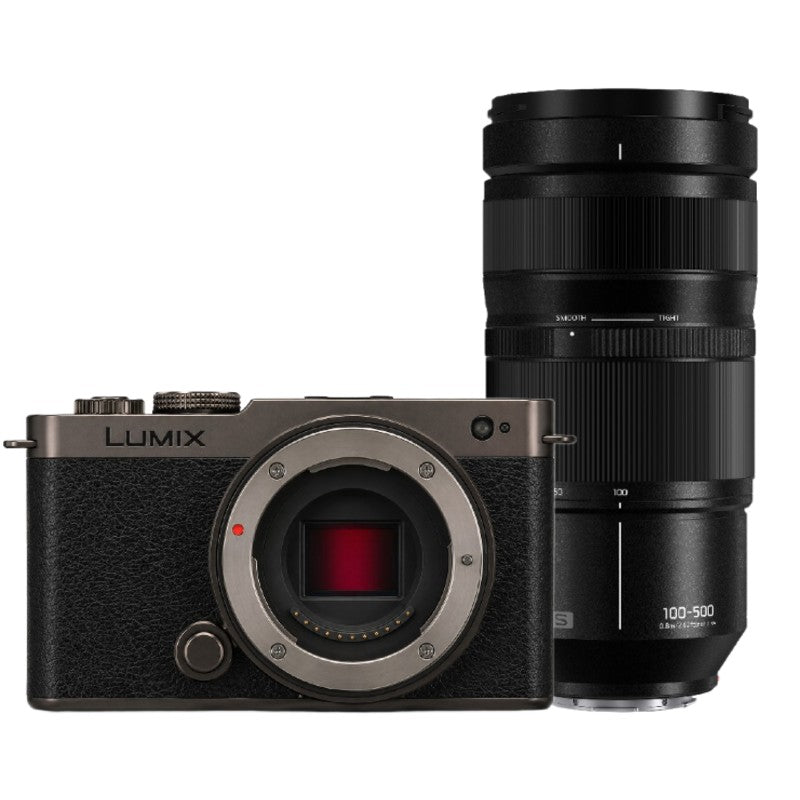 Panasonic Lumix S9 Gehäuse Titanschwarz + Lumix S 100-500mm f/5-7.1