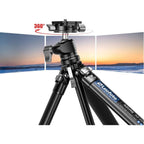Leofoto AZ-204C+LH-25R Azure series Ultra Compact tripod, half silver