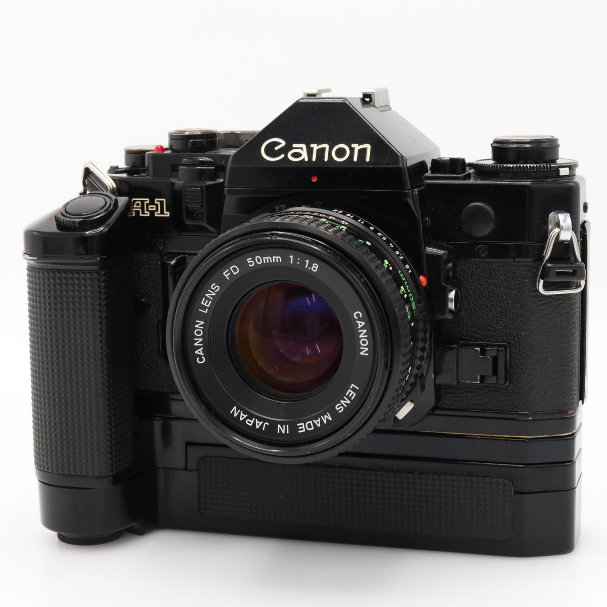 Canon A-1 body + motor-drive + FD 50mm F/1.8 used